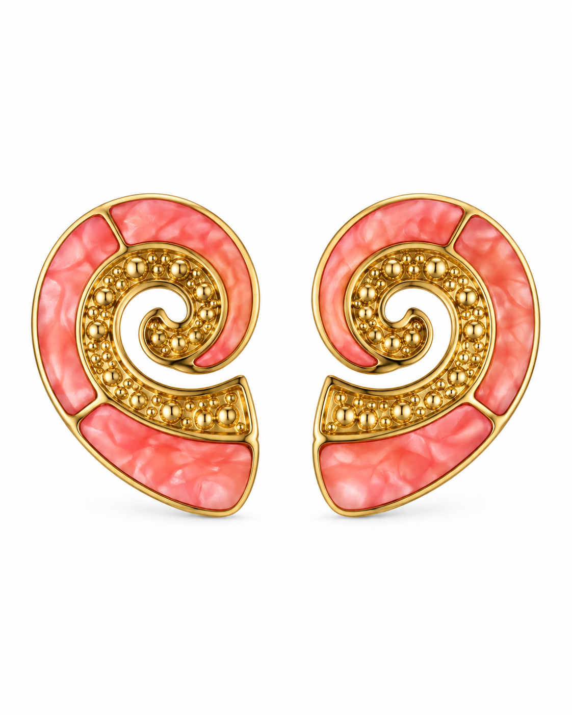 Coral earrings