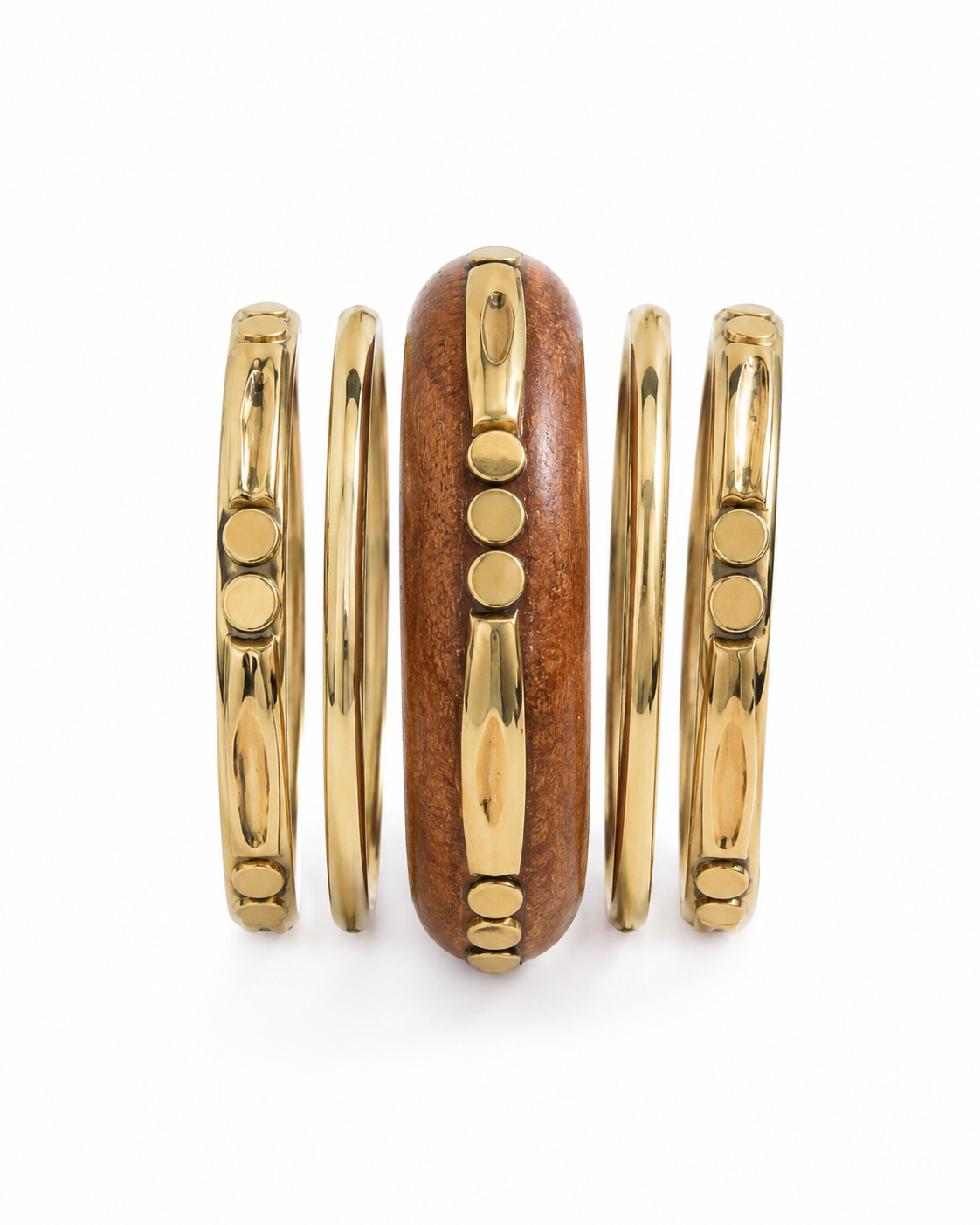 Emma Wooden Bangle (Set of 5)