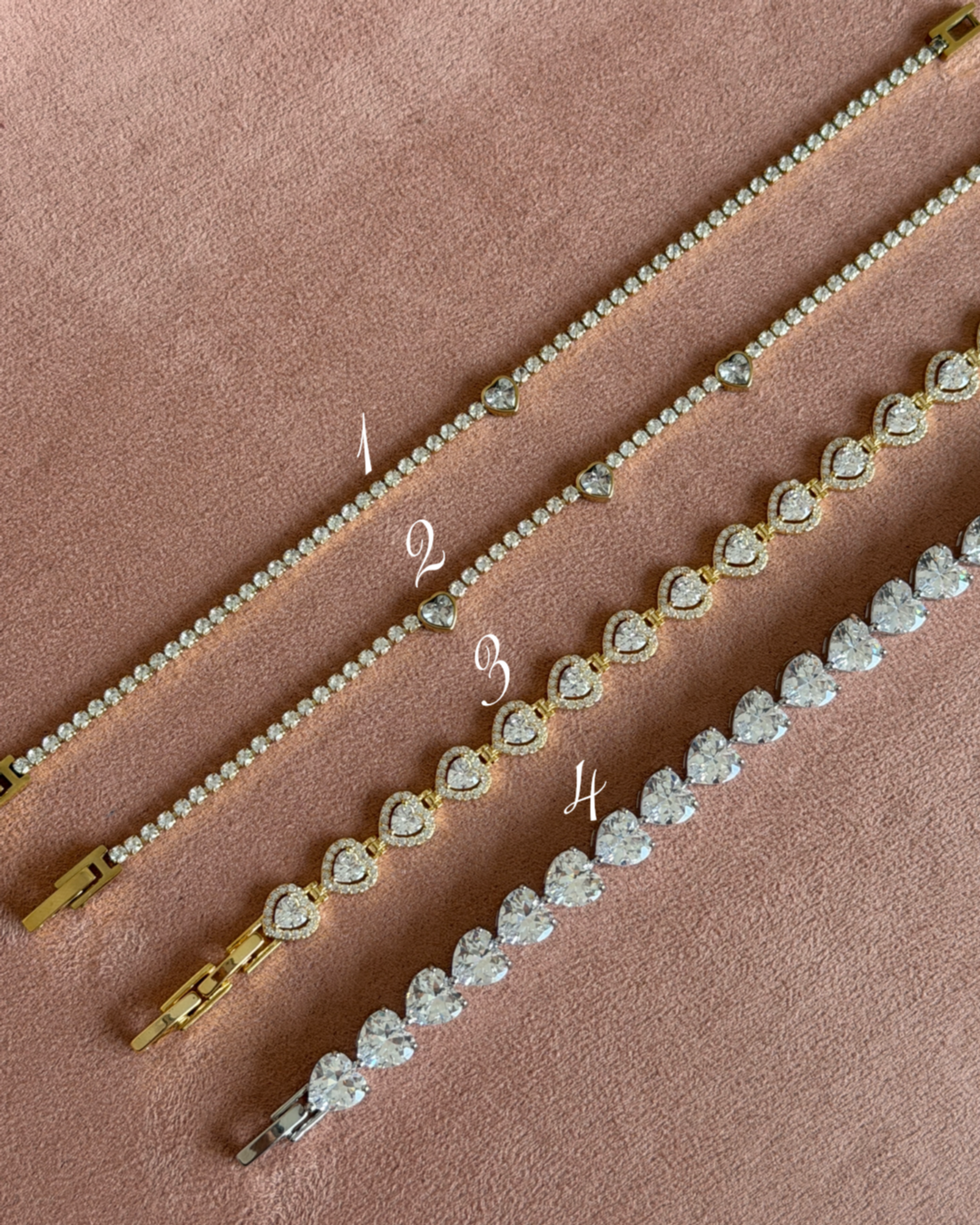 Valentine tennis bracelet