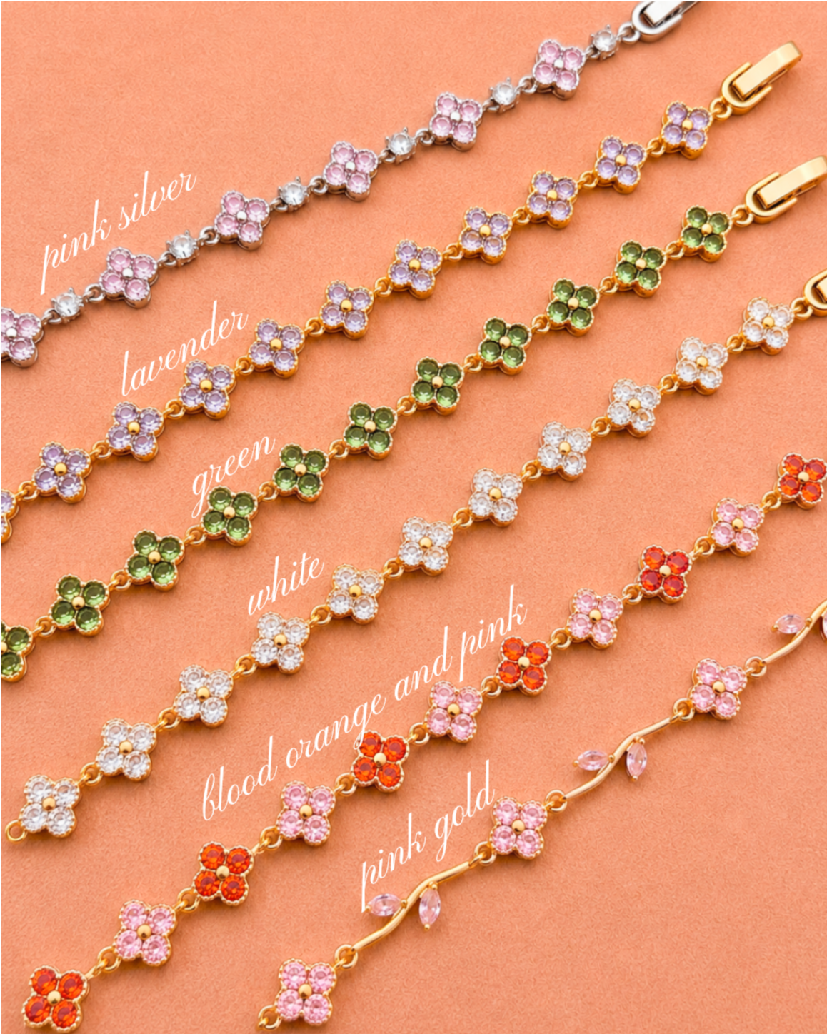 Clover tennis bracelets