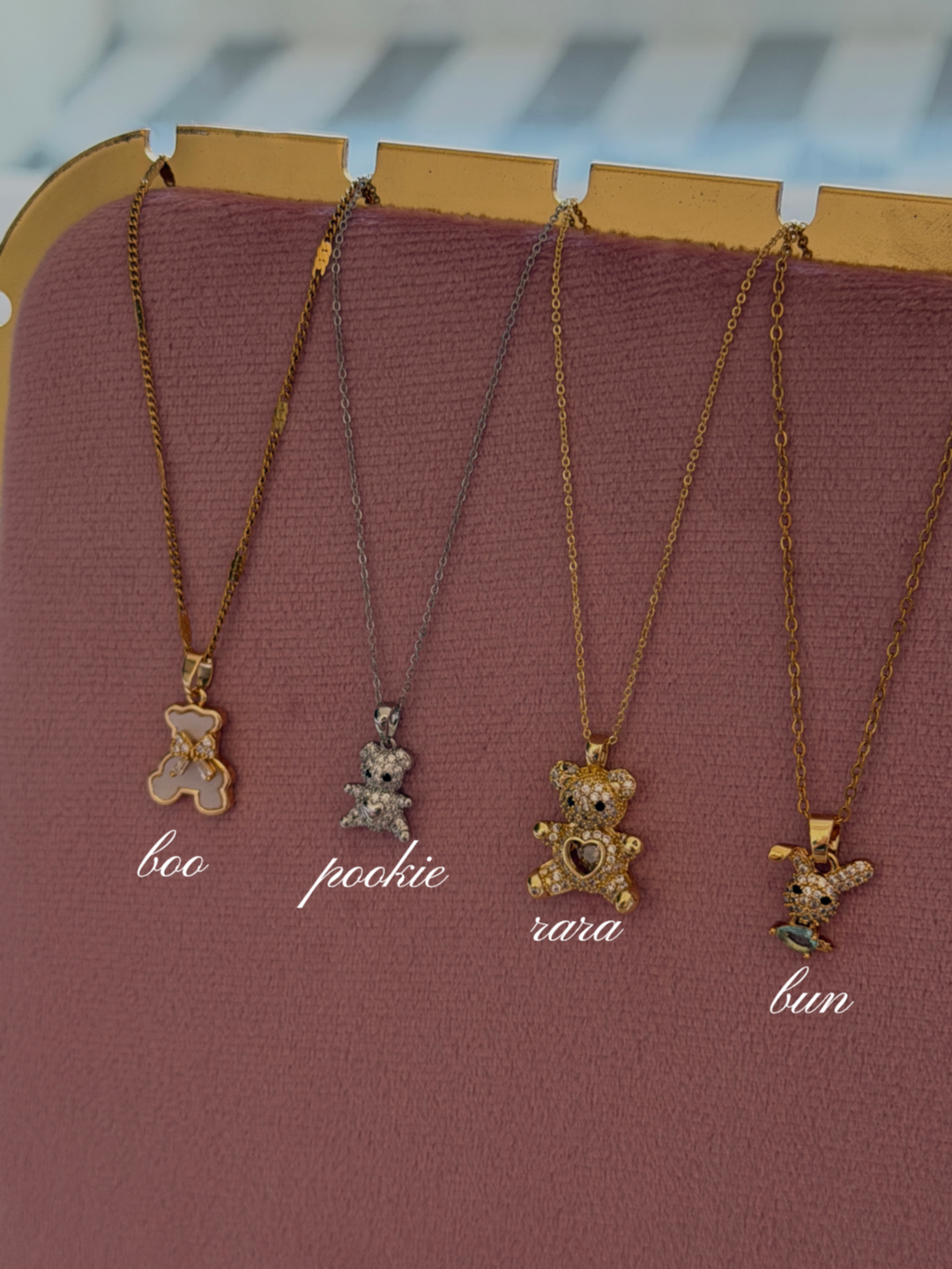 Teddy necklaces