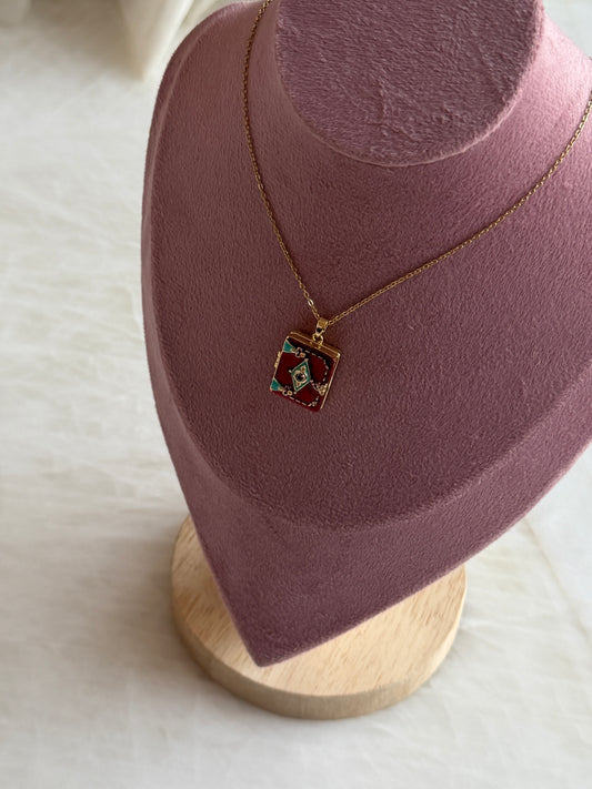 Alpha Locket Necklace