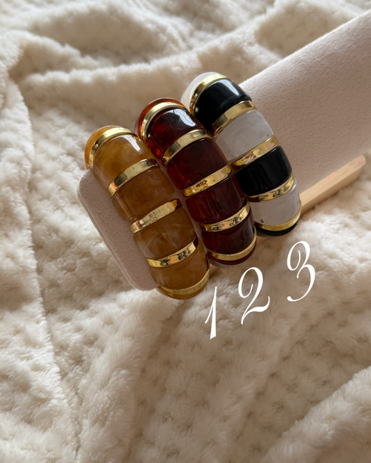 Resin stretchable bracelets