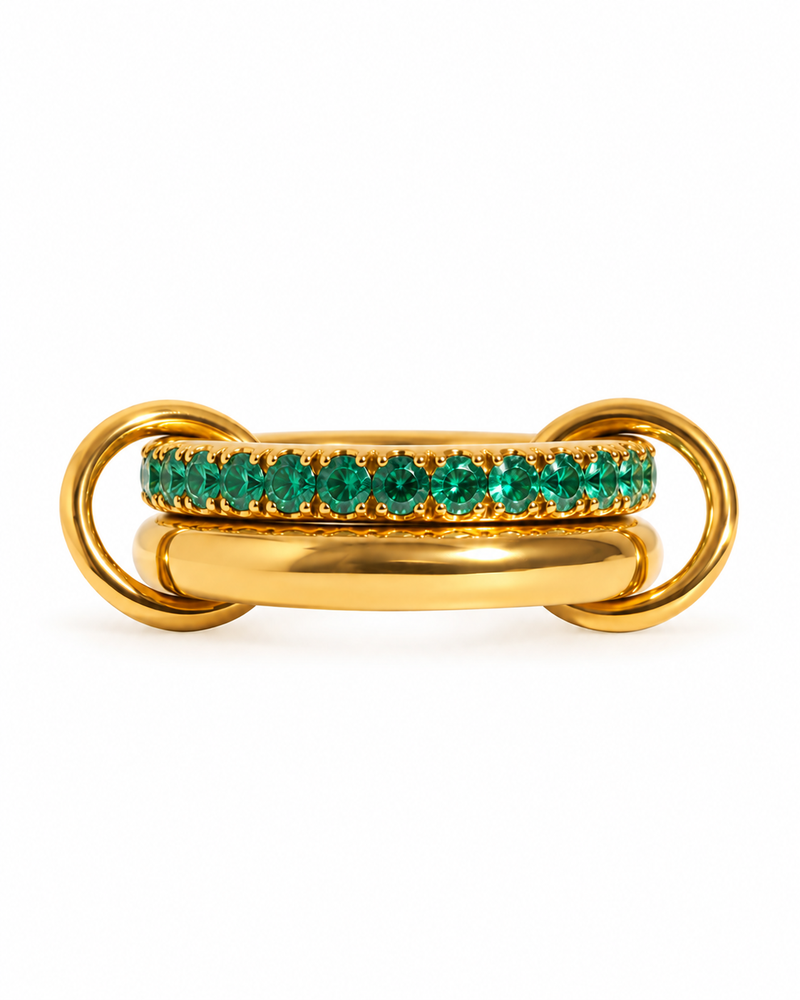 Emerald Spiritz Stacked Ring [Preorder]