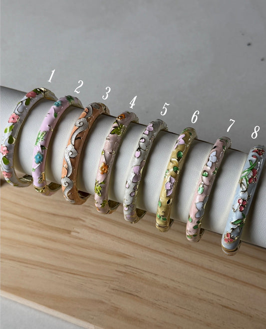 Meenakari Bracelet (Pink and Yellow)
