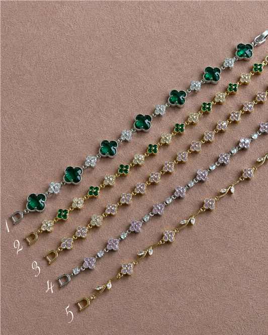 Clover studded bracelets