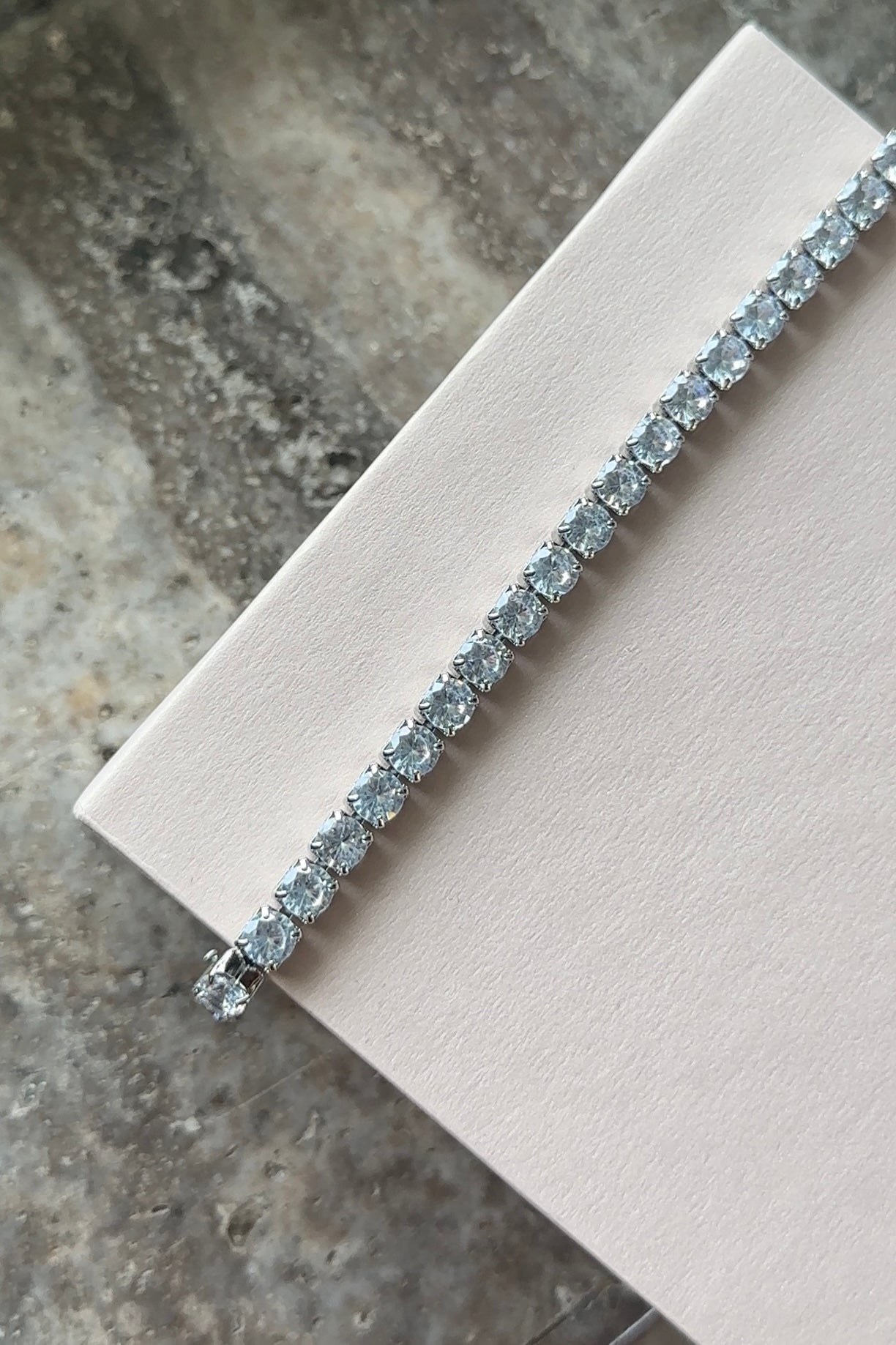 Eternity tennis bracelet