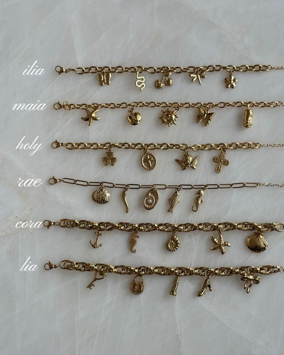 Charm bracelets